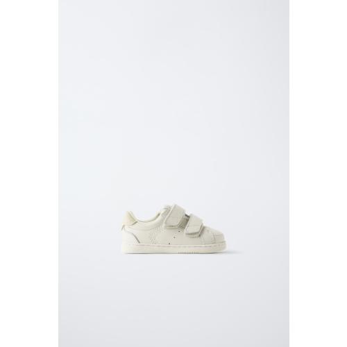 BAREFOOT LEATHER STRAP SNEAKERS - White | ZARA United States