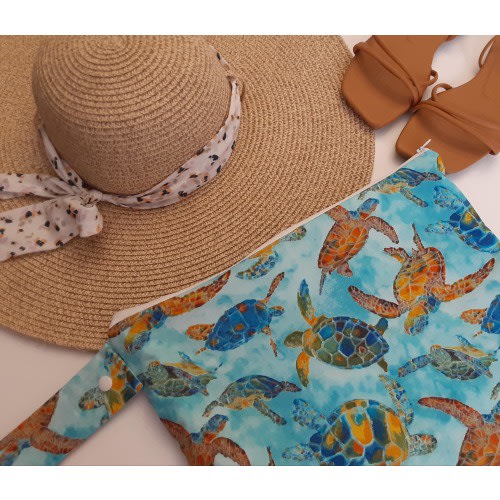 Turtle Ocean Wet Bag: Cloth Diaper, Gym & Swim Bag