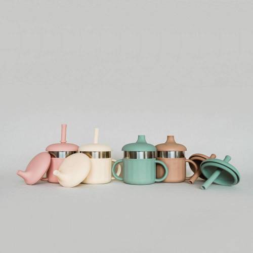 Ease.Baby 100% Leakproof 3-in-1 Stainless Steel Baby Cup