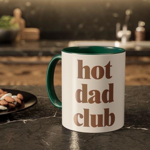Hot Dad Club Mug, Funny Dad Gift from Kid, New Dad Coffee Cup, Father's Day Gift for Husband, Personalized Dad Cup, Funny Mug for Dad, M0062