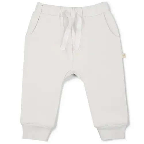 Organic Fleece Jogger Pants - Natural