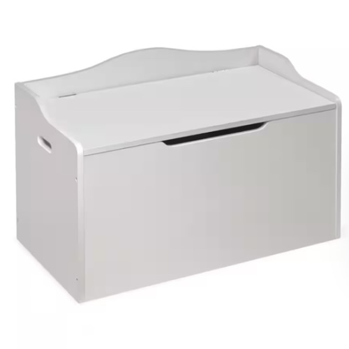 White Bench Top Toy Box