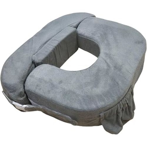 My Brest Friend Twin Nursing Pillow, Enhanced Comfort - Evening Gray