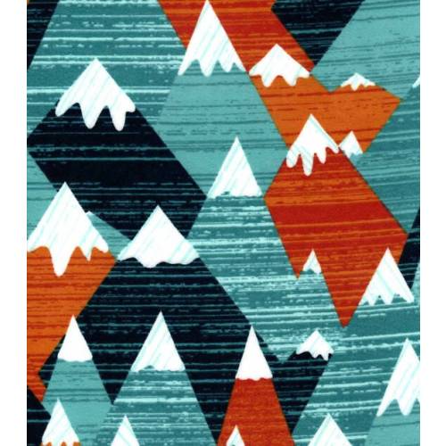mountain nursery Flannel crib sheet and Childs Bedding.