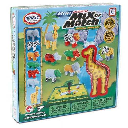 Popular Playthings - MINI Magnetic Mix or Match Jungle (Bilingual)