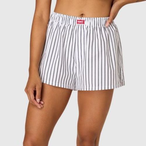 Hanes Women's Legends Comfy Boxer Shorts - Black/White M