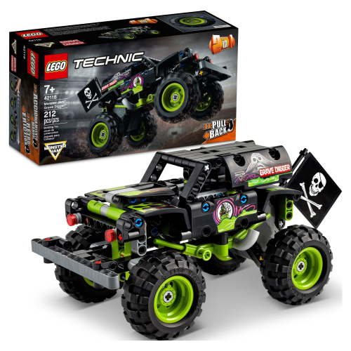 LEGO Truck Toy to Off-Road Buggy Technic Monster Jam Grave Digger 7+ years, 212 pieces
