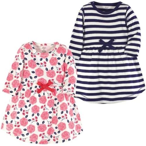 Luvable Friends Touched by Nature Long-Sleeve Dresses 2pk