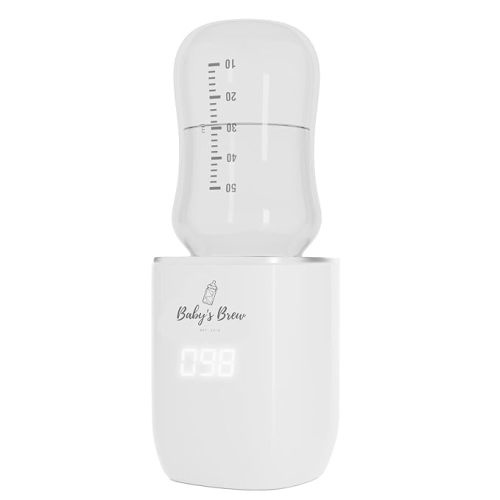 Baby's Brew Portable Bottle Warmer for Travel, Cordless Waterless, White