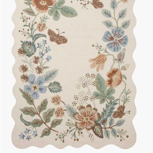 Strawberry Fields Wool-Hooked Rug - Cream – Rifle Paper Co
