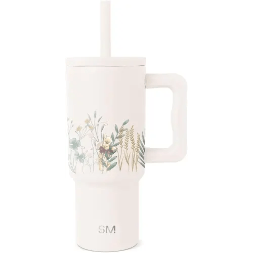 Simple Modern Disney Winnie the Pooh Kids Tumbler with Straw & Handle, 24oz
