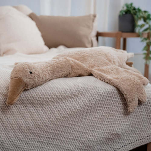 Senger Naturwelt | European-Made | Cuddly Animal - Linen Cream Goose