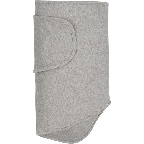 Miracle Blanket Baby Sleep Wearable Swaddle Wrap for Newborn Infant Boy or Girl 0-3 Months, Gray