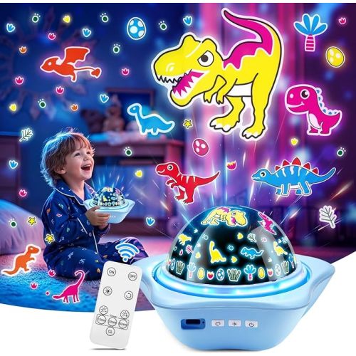 Night Light for Kids Sensory Toys, 6 Films Star Projector Light for Bedroom
