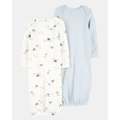 Baby Sleeper Gowns, 2 Pack