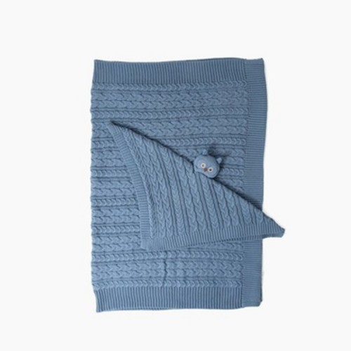 Picolette by Olivia Culpo Blanket + Lovey Gift Set - Blue Owl