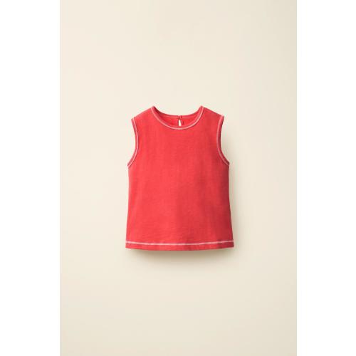 TOPSTITCHED T-SHIRT CREATED BY CARAMEL LONDON X ZARA - Red | ZARA United States