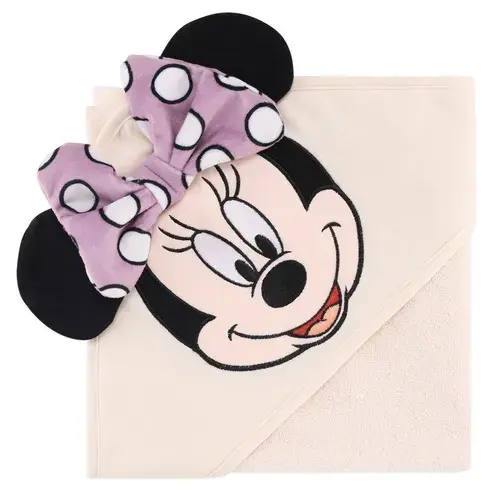 Disney Hooded Towel Minnie Mouse | Baby Bunting AU