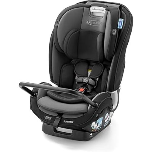 Graco SlimFit3 LX 3-in-1 Car Seat ft. Anti-Rebound Bar, Baby to Big Kid Car Seat, 2.2-45 kg (4-100 lb), Gotham