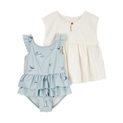 Baby Girl Carter's One Piece Swimsuit & Cover-Up Set