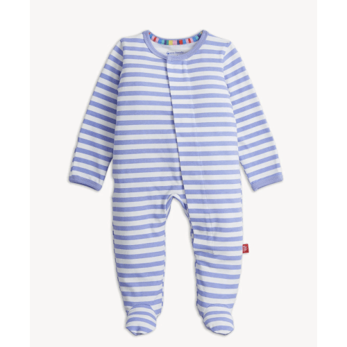 Magnetic Footie PJs in Lilac Stripe