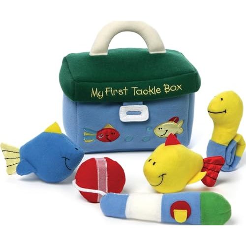 GUND Baby My First Tackle Box 5-Piece Sensory Plush Toy Playset for Babies