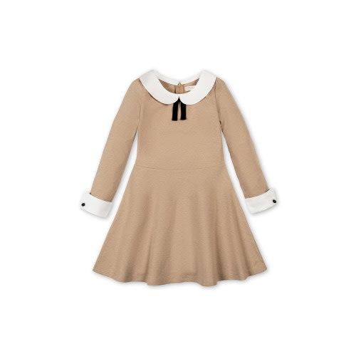 Kids' French Look Ponte Dress with Bow