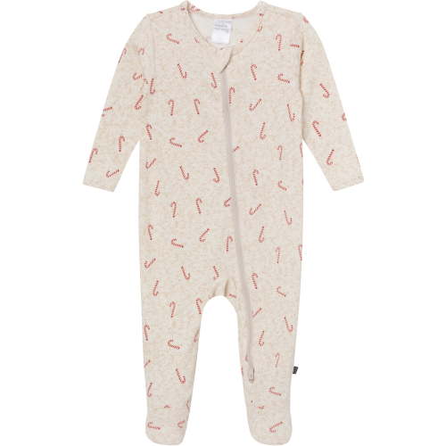 Modern Moments by Gerber Neutral 2-Way Zipper Christmas Sleep ´N Play Footed Pajama, Sizes Newborn - 6/9 Months