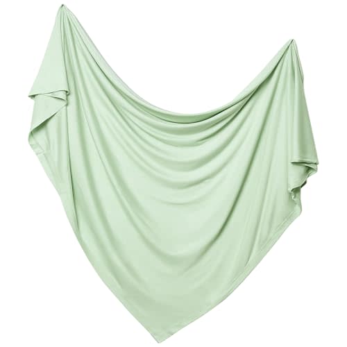 PurComfy Supersoft Swaddle Blanket, Premium Bamboo Viscose Baby swaddling Blankets for Newborns, Lightweight & Breathable Swaddle Blankets for Boys and Girls, 47” x 47”, Neutral Baby Essentials