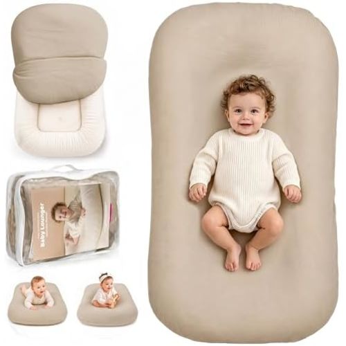 Baby Lounger, Infant Support Cushion for Newborn 0-24 Months