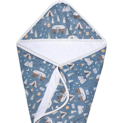 Copper Pearl Hooded Bath Towels Premium Knit/Terry Cloth Baby Towels with Hood, Pockets, and Cool Designs - Great to Gift and Make Bath Time Fun - Baby Bath Towel, Bridger