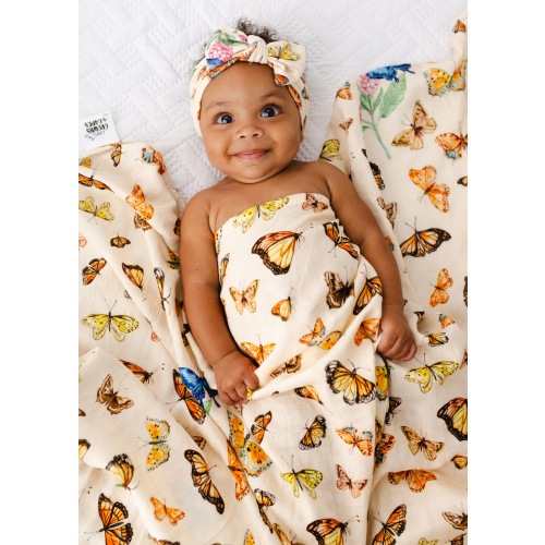 Kensington's Butterflies Swaddle Blanket