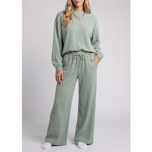 Longline Waffle Knit Nursing Lounge Set – Giftifymama