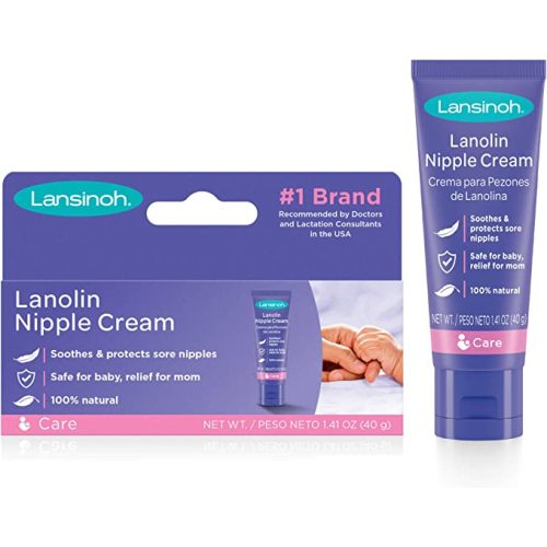 Lansinoh Lanolin Nipple Cream, Safe for Baby and Mom, Breastfeeding Essentials, 1.41 Ounces - Lanolin 1 Count