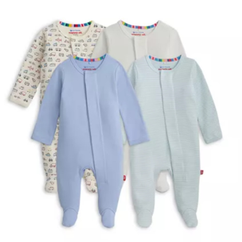 Unisex Footie Bundle, Pack of 4 - Baby