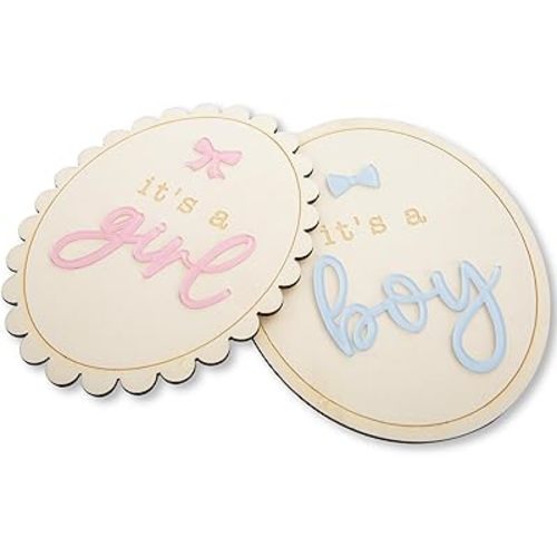 2PCS Hospital Gender Reveal It's a Boy It's a Girl Wooden Sign, Gender Reveal Hospital Sign, Baby Birth Announcement Sign Prop