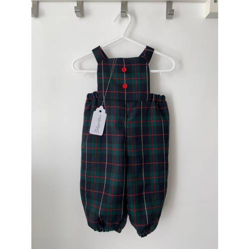 Tartan baby dungarees, baby wedding outfit, Scottish baby clothes, baby plaid dungarees, baby gift, maternity gift,