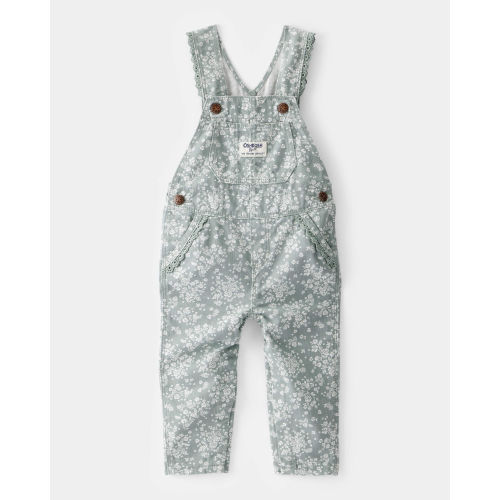 Baby Floral Print Overalls - Green - OshKosh | Carter's
