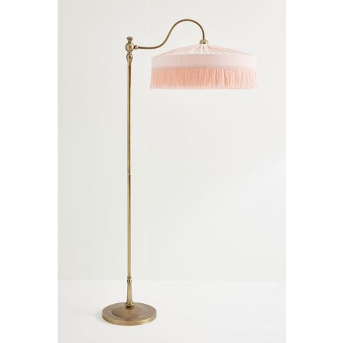 Sinclair Tassel-Fringed Velvet Floor Lamp