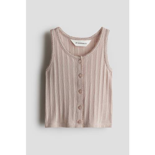 POINTELLE JERSEY VEST TOP