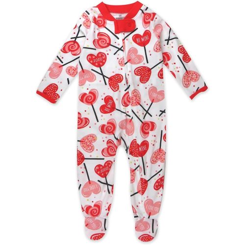 HonestBaby Baby Celebration Sleep & Play Footed One-Piece Pajama Sleeper 100% Organic Cotton