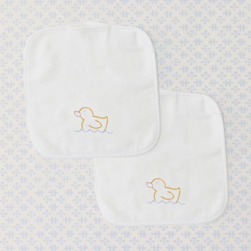 Monogrammed Baby Washcloths (pair) | Weezie Towels