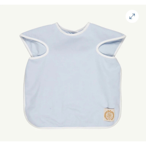 Big Bite Bib - Buckhead Blue with Worth Avenue White