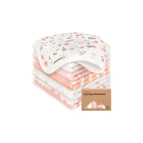 6-Pack Cami Baby Washcloths, One Size
