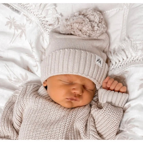 Newborn Knitted Beanie - Mushroom | 3 Little Crowns