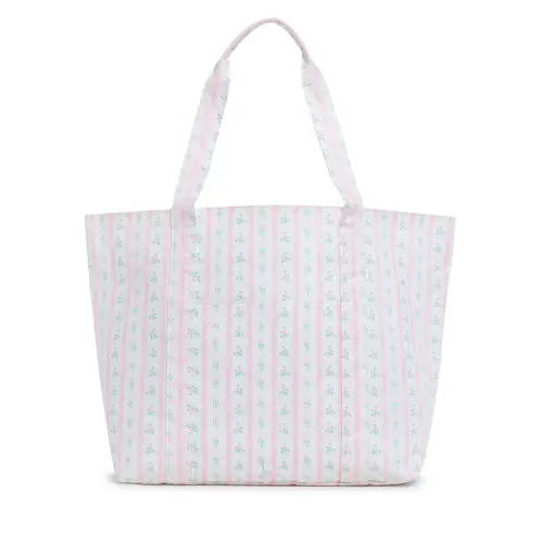 Pink Ribbon Floral - JUMBO TOTE
