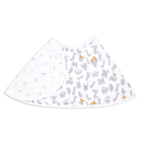 Aden and Anais Burp Cloth - Alphabet Animals