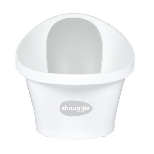 Shnuggle Baby Bath Tub, Suitable from Birth - White/grey