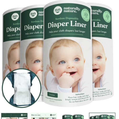 Bamboo Disposable Diaper Liners