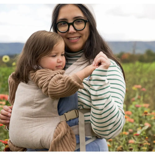Tan Buckle Baby Carrier | Ergonomic Soft Structured Carrier
